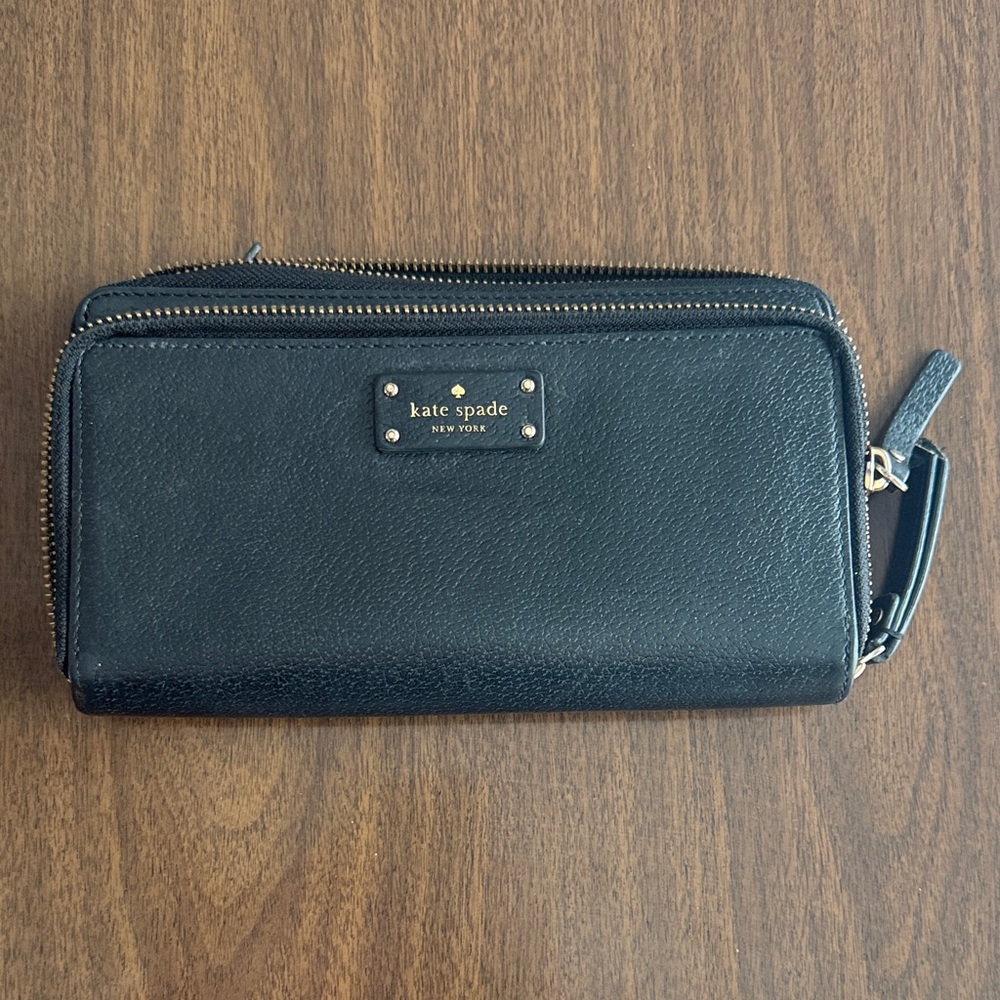 Kate Spade Black Leather Wallet